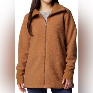 Columbia • Blue Point Creek Fleece Full Zip Jacket, Camel Brown - Size XXL